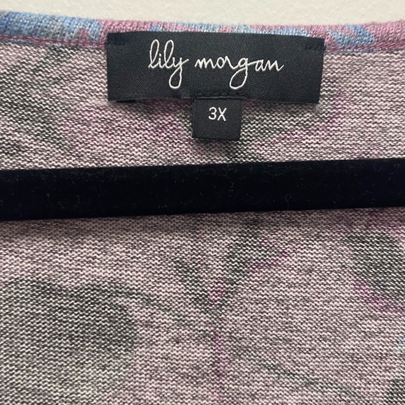 ✨ 4 for $30 ✨ Lily Morgan Lilac Floral tie Knot Bottom Top Super Soft Size 3x - Picture 5 of 5